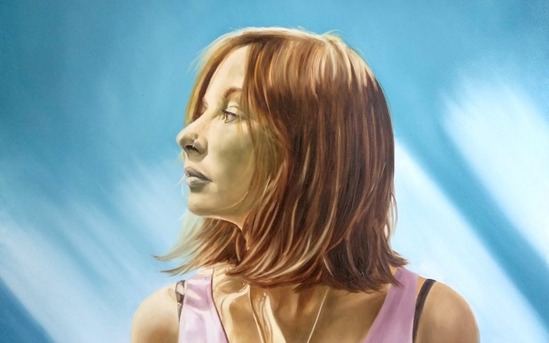 Woman on the wall