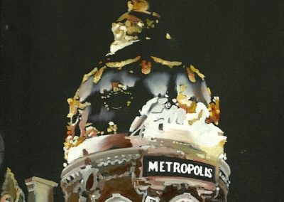Metrópolis de noche (Madrid)