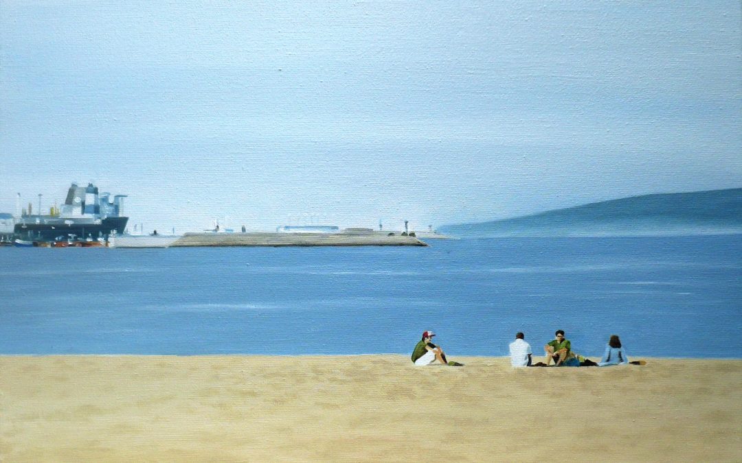 En la playa (Santa Cristina)
