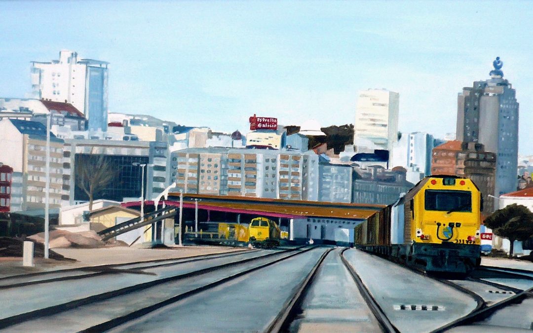 Trenes en San Diego (A Coruña)