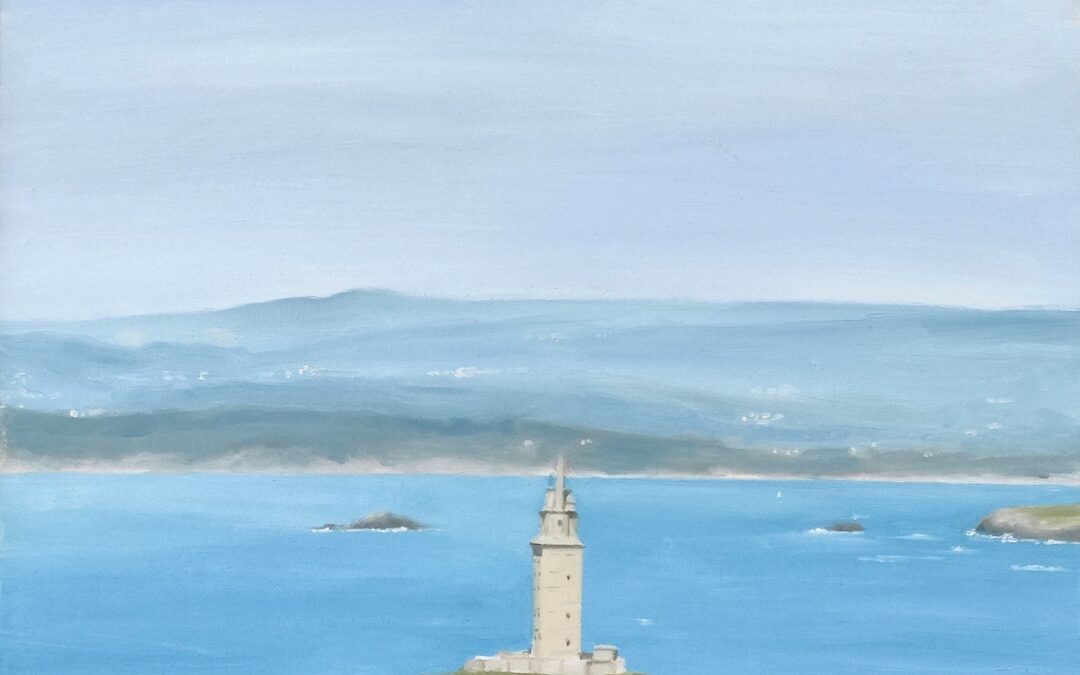 Torre de Hércules desde Monte de San Pedro
