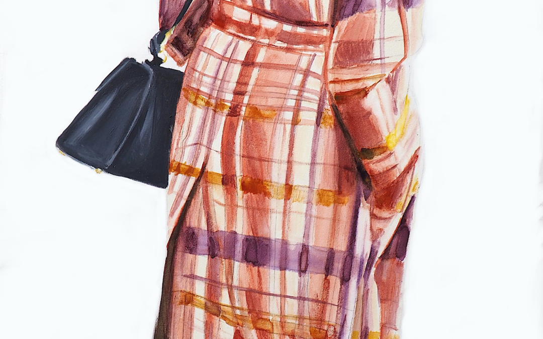 Chequered coat